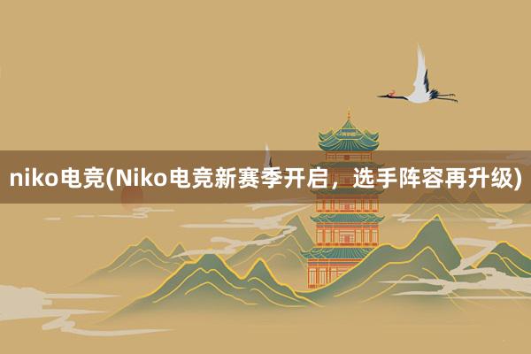 niko电竞(Niko电竞新赛季开启，选手阵容再升级)