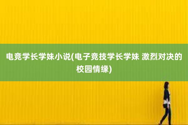 电竞学长学妹小说(电子竞技学长学妹 激烈对决的校园情缘)