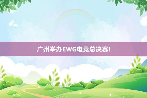 广州举办EWG电竞总决赛!