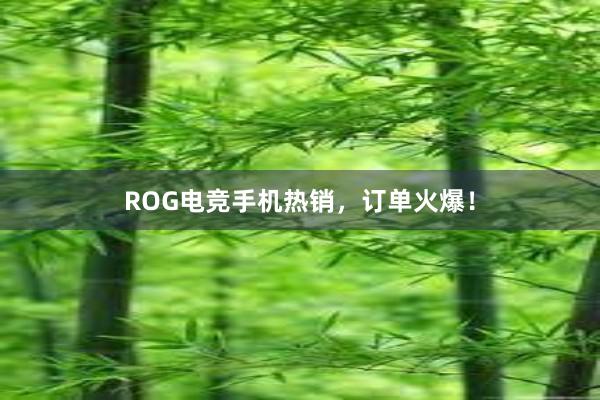 ROG电竞手机热销，订单火爆！